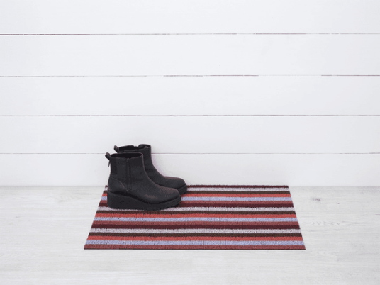 CHILEWICH Even Stripe Dørmatte 46x71cm BERRY
