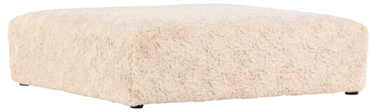VIND Frankie puff Beige/svart 100 x 100 cm Beige