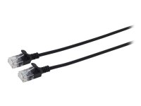 MicroConnect CAT 6a Nettverkskabel 50 cm RJ-45 U/UTP Halogenfri Svart