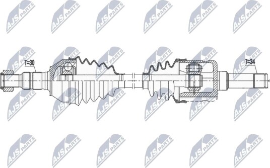 Nty Drivaksel NTY NPW PL 107