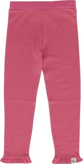 Gullkorn Amfis ull/bambus rysje bukse - varm rosa