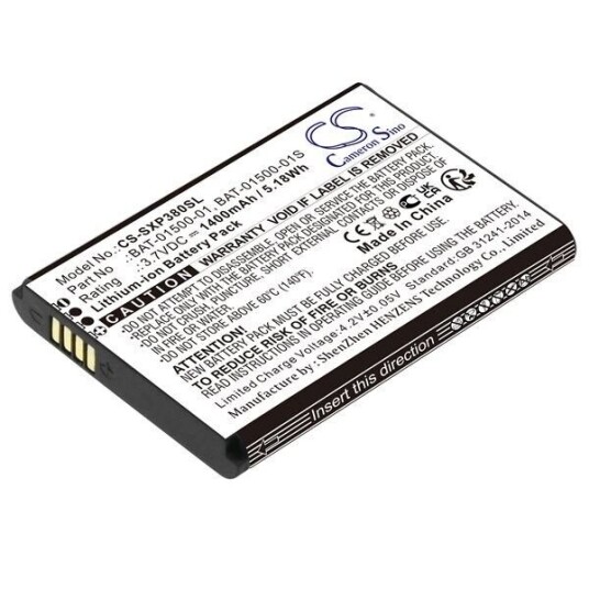 Sonim XP3800 batteri (1400 mAh 3.7 V, Sort)