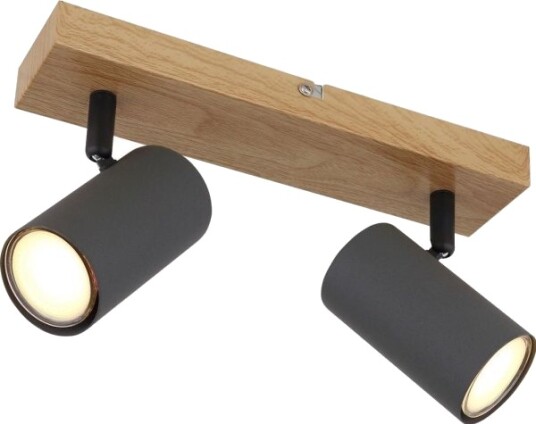 Globo Taklampe Justerbar Taklampe Robby 57911 2G Grafitttre