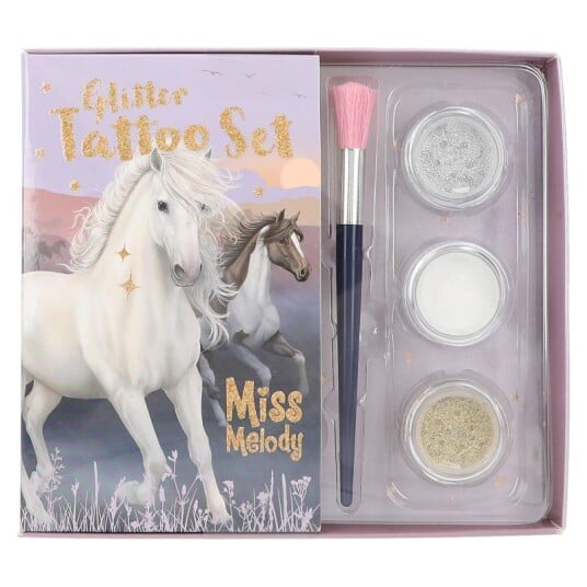 Miss Melody Glitter Tattoo Set  NIGHT HORSES  0412657 
