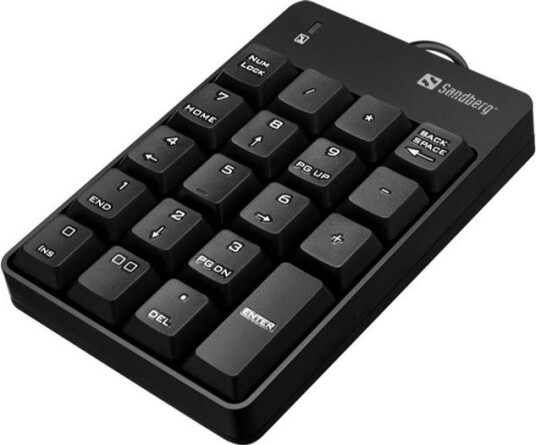 Sandberg Kablet Numerisk Tastatur USB Numpad Svart Sandberg Kablet Numerisk Tastatur USB Numpad Svart