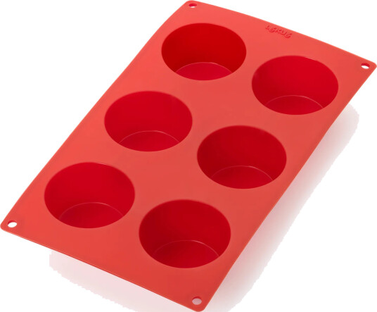 Lékué Lékué muffinsform i silikon 6 stk Rød Lékué Lékué muffinsform i silikon 6 stk Rød