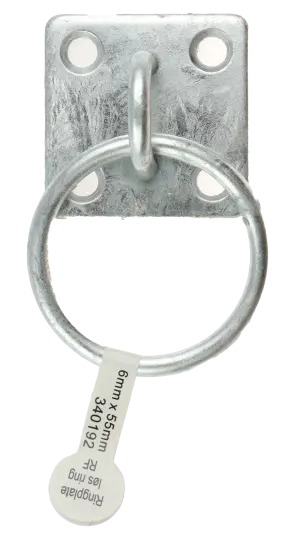 CAL Ringplate m/ løs ring   Galvanisert   6x55 mm