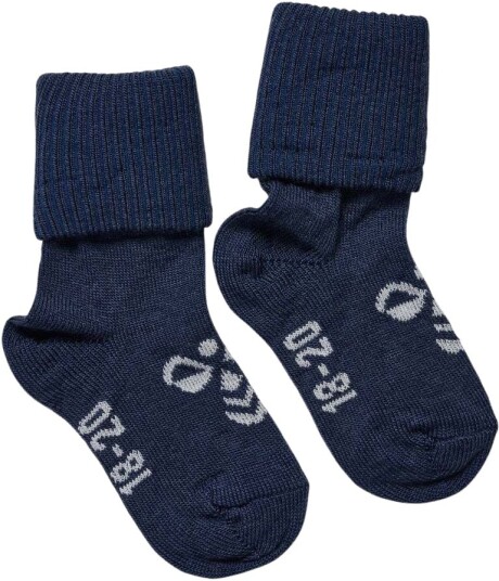 Hummel Hmlmini sokker i ull til baby Ombre Blue (24/27) 24/27