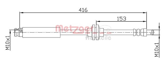 Bremseslange METZGER 4110475