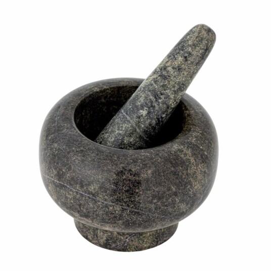 Bloomingville Arazo Mortar & Pestle Green Marble Green Bloomingville Arazo Mortar & Pestle Green Marble Green