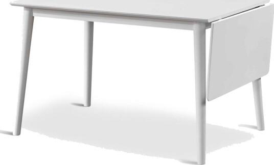 Åland Uttrekkbart Spisebord 120 160 cm for 4 personer   Hvit