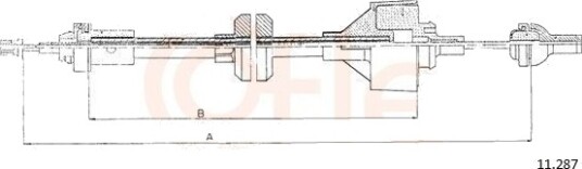 Clutchkabel COFLE 11.287 Clutchkabel COFLE 11.287
