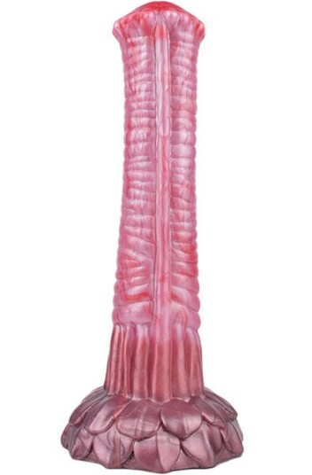 Pink Alien Tork Metallic Dildo 27 cm