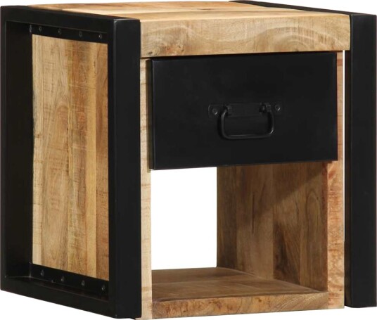  Nattbord 40x35x40 cm grovt heltre mangotre