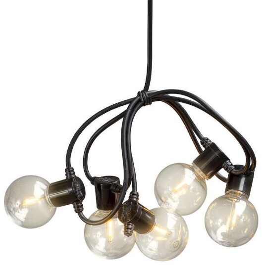 Konstsmide - Lysslynge Med Timer - 10 Amber Led - Hyttefeber.No