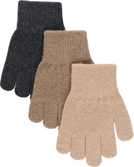 Mikk line Magic Gloves 3 Pack W. Lurex Pink 8 16Y
