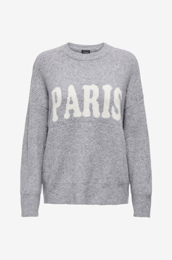 Only Pullover onlJerico L/S Grå