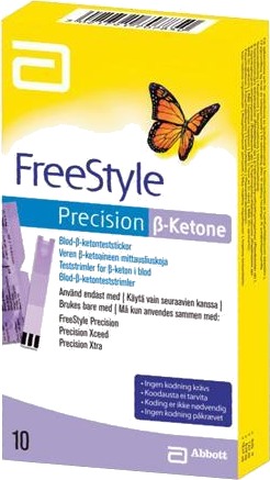 FreeStyle Precision B-ketone teststrimmel 10 stk
