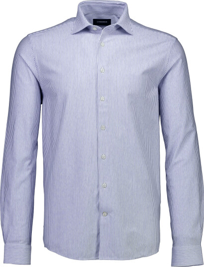 Lindbergh Black Superflex Knitted Stripe Shirt L/S Blue XXL
