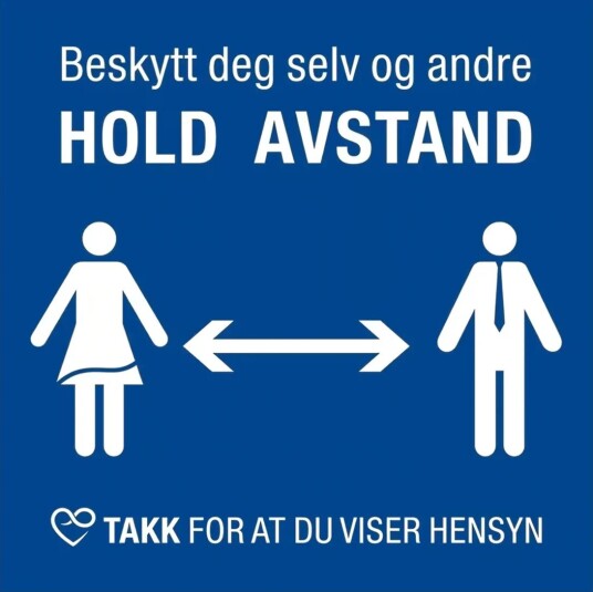 Hold avstand beskytt deg selv og andre 10x10cm 35x35cm PVC 35x35cm Vanlig