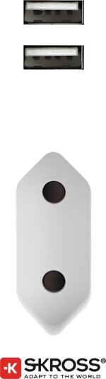 SKross USB reisestasjon strømadapter 1500600 (hvit) SKross USB reisestasjon strømadapter 1500600 (hvit)