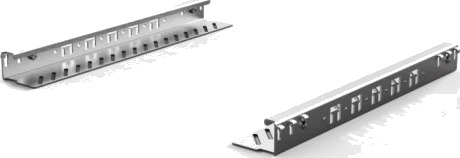 Schroff 23130 118 Rackskinnesett Stål Aluminium 2 Stykker 23130118