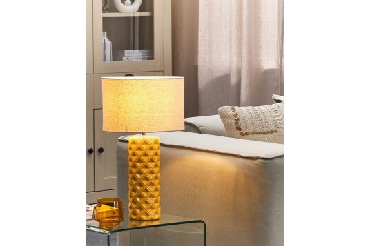 Dragonera Bordlampe 49 cm E27 Gul/Beige