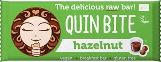 Quin Bite - 30 G - Hazelnut Matvarer Mat & Drikke Barer / Raw Bars