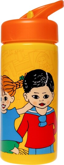 Pippi Langstrømpe Vannflaske 410 Ml Gul Pippi Langstrømpe Vannflaske 410 Ml Gul