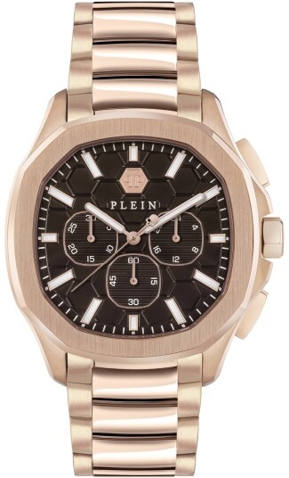 Philipp Plein Herreklokke PWSAA0623 High Conic Brun/Rose gulltonet Philipp Plein Herreklokke PWSAA0623 High Conic Brun/Rose gulltonet