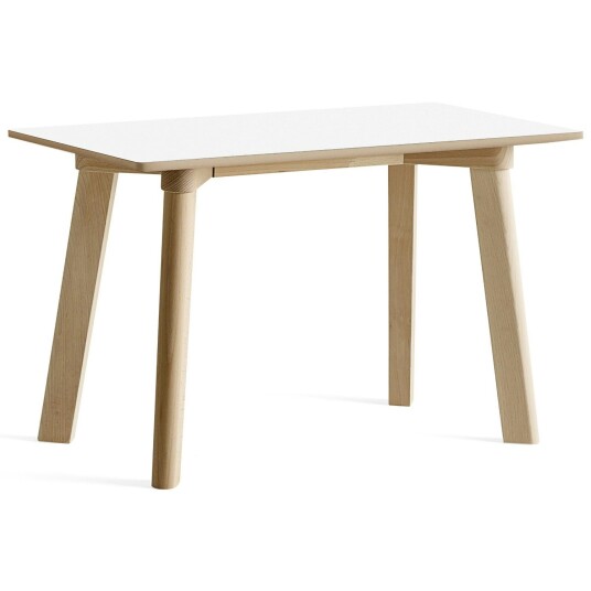 Hay CPH Deux 215 2.0 Benk 75 cm Pearl White / Ubehandlet Bøk Hay CPH Deux 215 2.0 Benk 75 cm Pearl White / Ubehandlet Bøk