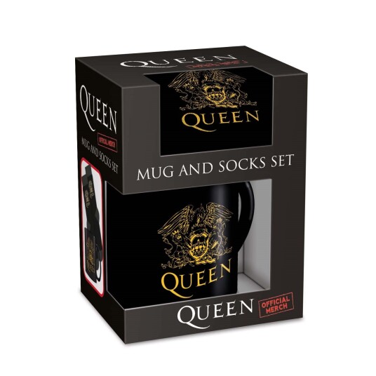 Pyramid International - QUEEN Mug & Sock Set - UK sizes 3-8 EU 36-41