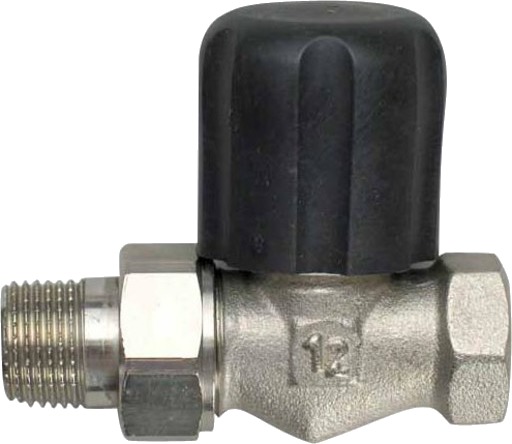Herz 1/2" Rad ventil rett for Hydraulikk