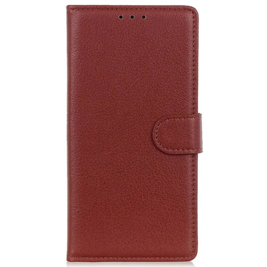 INCOVER Xiaomi 14 Pro PU Litchi Skin Flip Deksel med Lommebok - Brun