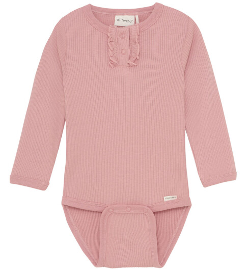 Minymo Body   L/æ   Rib   Rosett   Minymo   56   Langermet Body   Rosa