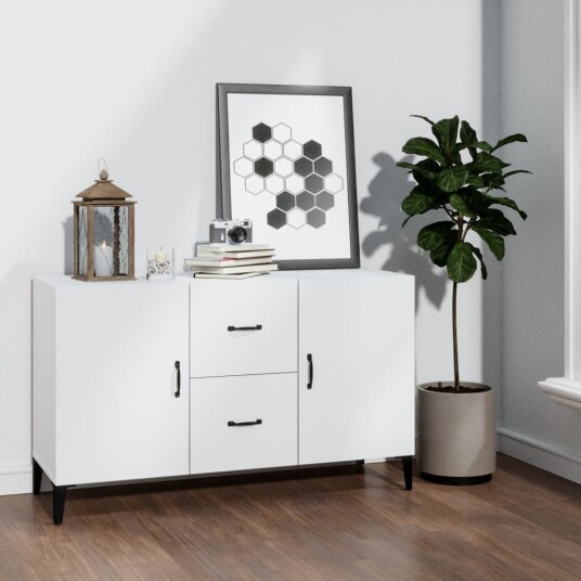 vidaXL Skjenk hvit 100x36x60 cm konstruert tre vidaXL Skjenk hvit 100x36x60 cm konstruert tre