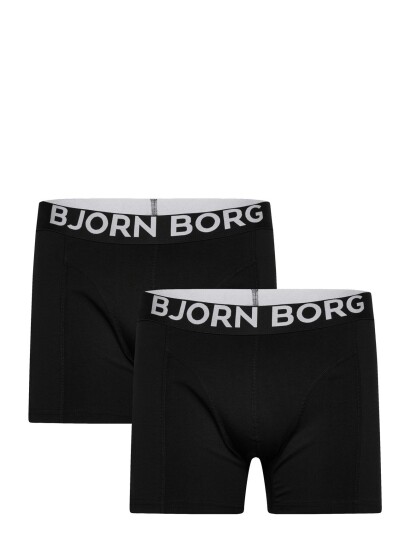 Björn Borg Organic Cotton Stretch Boxer 2P Black XL Björn Borg Organic Cotton Stretch Boxer 2P Black XL