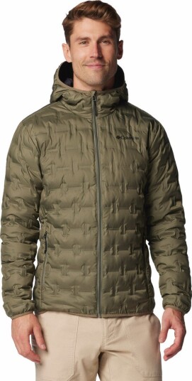 Columbia Sportswear Columbia Men's Delta Ridge II Down Hooded Jacket Stone Green S