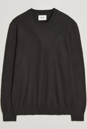 NN07 Ted Merino Crew Neck Pullover Deep Truffle