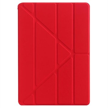 iPad 10.2 2019/2020/2021 Origami Stand Folio-etui Rød