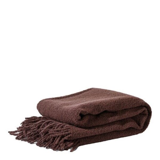 ByOn Franca pledd 170x130 cm brun ByOn Franca pledd 170x130 cm brun