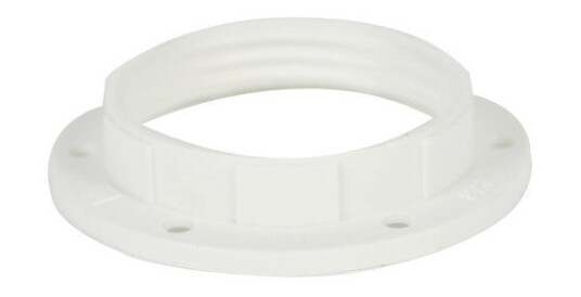 Omkretsring 57 mm hvit for kronesokkel E27