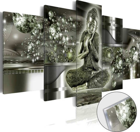 Bilde På Akryl Emerald Buddha 100x50 Artgeist sp. z o. o.