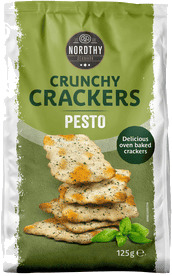 Nordthy Crunchy Crackers Pesto 125 g.