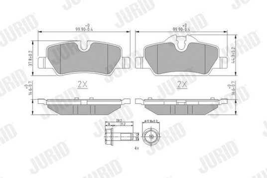 Bremseklosser JURID 573763J Bremseklosser JURID 573763J