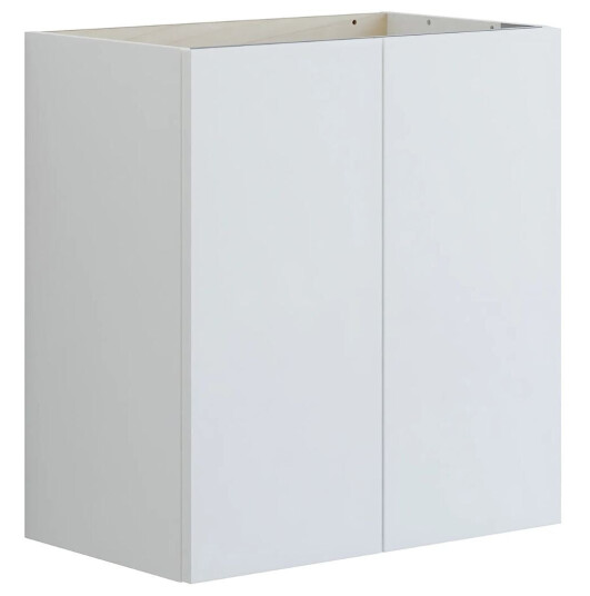 Dansani Inzo Classic Glatt Servantskap Slim 2 Dører B60 80xh64xd35cm Hvit Matt / 60cm