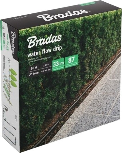 Dryppslange Med Tilbehør Bradas Water Flow Drip 50 M