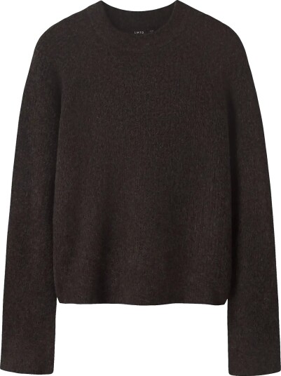LMTD Nlfkleave Ls Short Knit Noos Brown 170 176