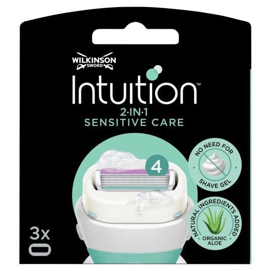 Wilkinson Sword Razor Blades Woman Intuition Sensitive Care 3 pcs. Wilkinson Sword Razor Blades Woman Intuition Sensitive Care 3 pcs.