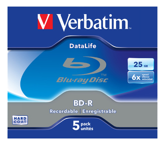 Bd-R Verbatim Datalife 25Gb 6X (Jewel Case 5) Bd-R Verbatim Datalife 25Gb 6X (Jewel Case 5)